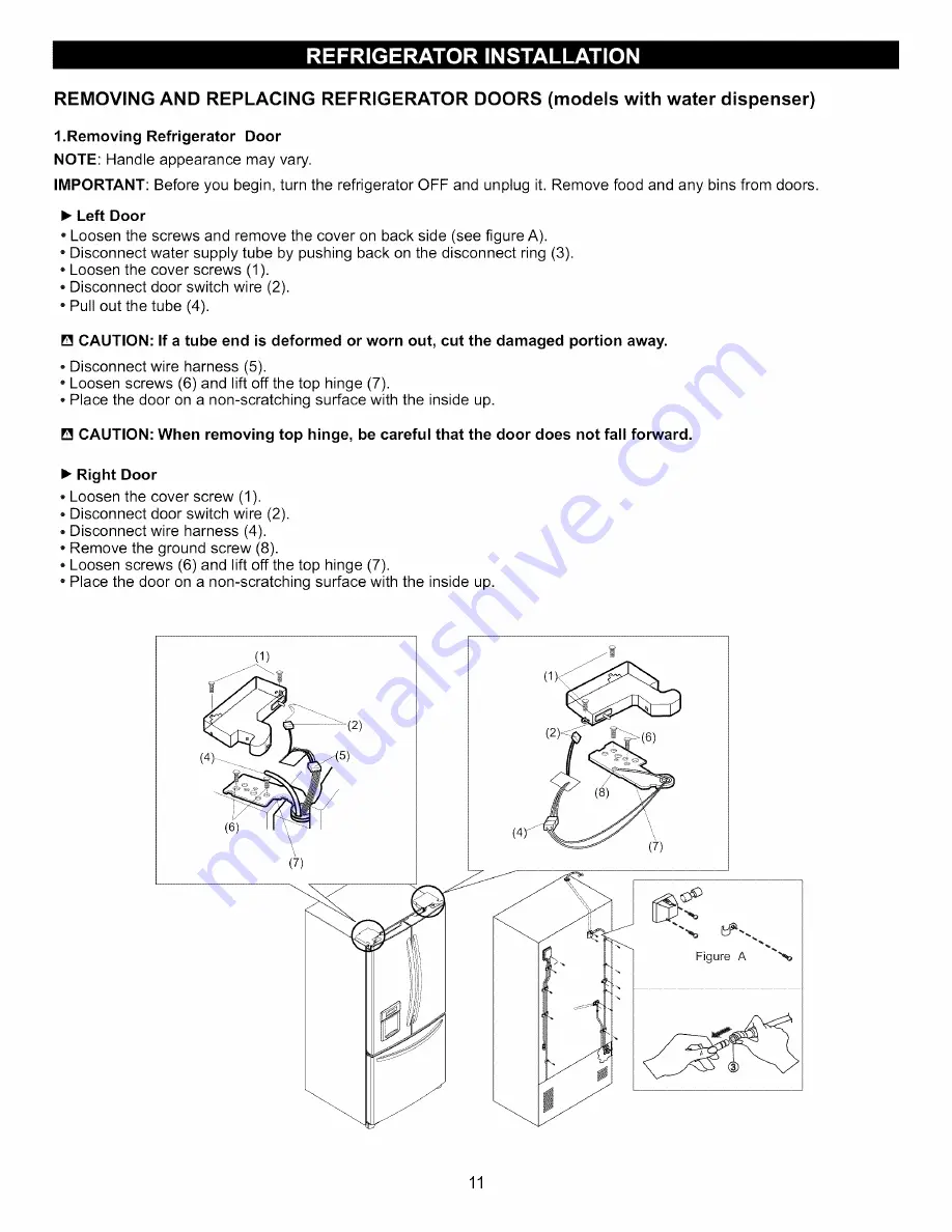 Kenmore 7834 - Elite 23.0 cu. Ft. Trio Bottom Freezer Refrigerator Use & Care Manual Download Page 11