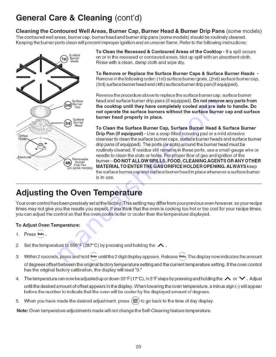 Kenmore 7864 Use & Care Manual Download Page 20