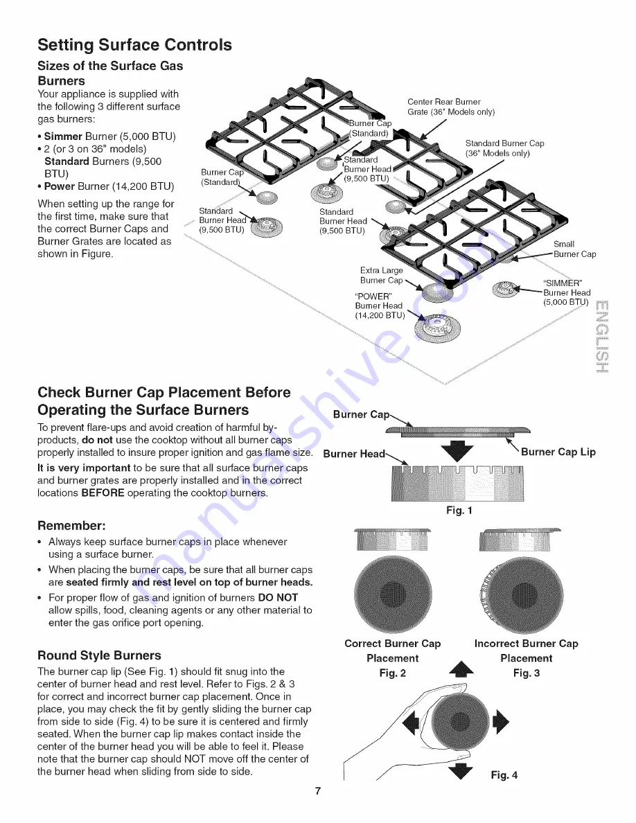 Kenmore 790.3242 Series Use & Care Manual Download Page 7