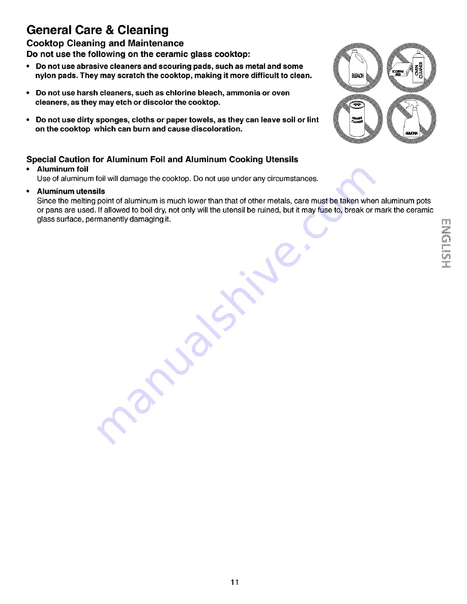 Kenmore 790.3307 Use And Care Manual Download Page 11