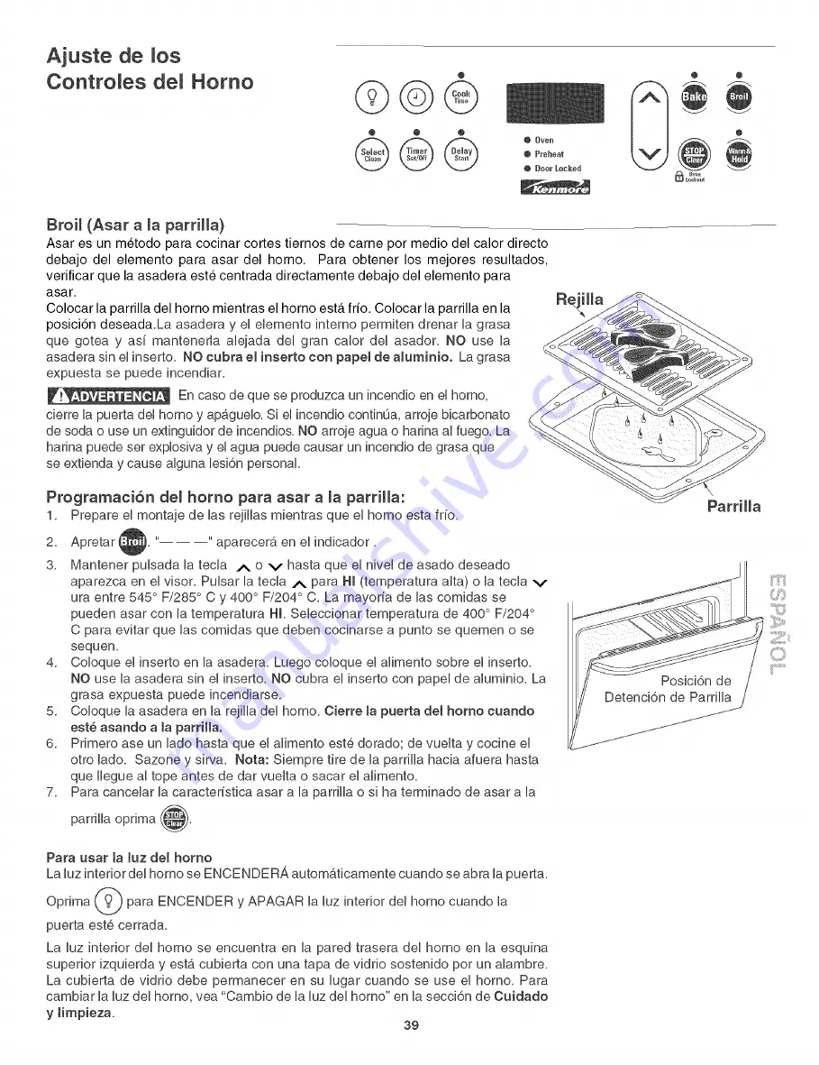 Kenmore 790.4019 Series Скачать руководство пользователя страница 39