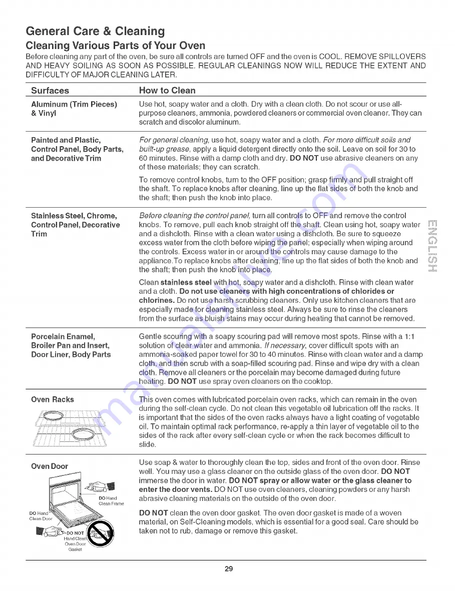 Kenmore 790. 4907 Series Use & Care Manual Download Page 29