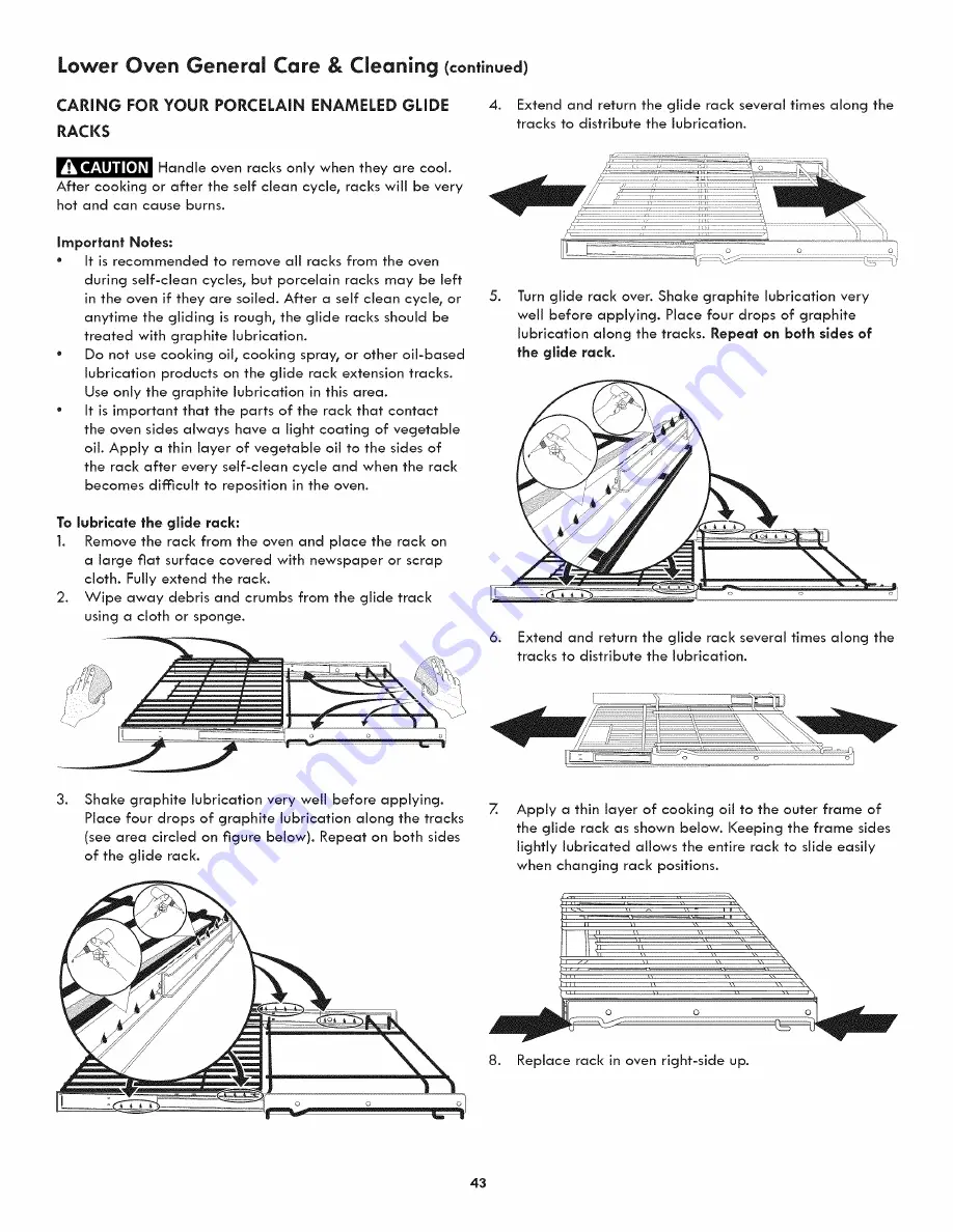 Kenmore 790.4911 Series Use & Care Manual Download Page 43