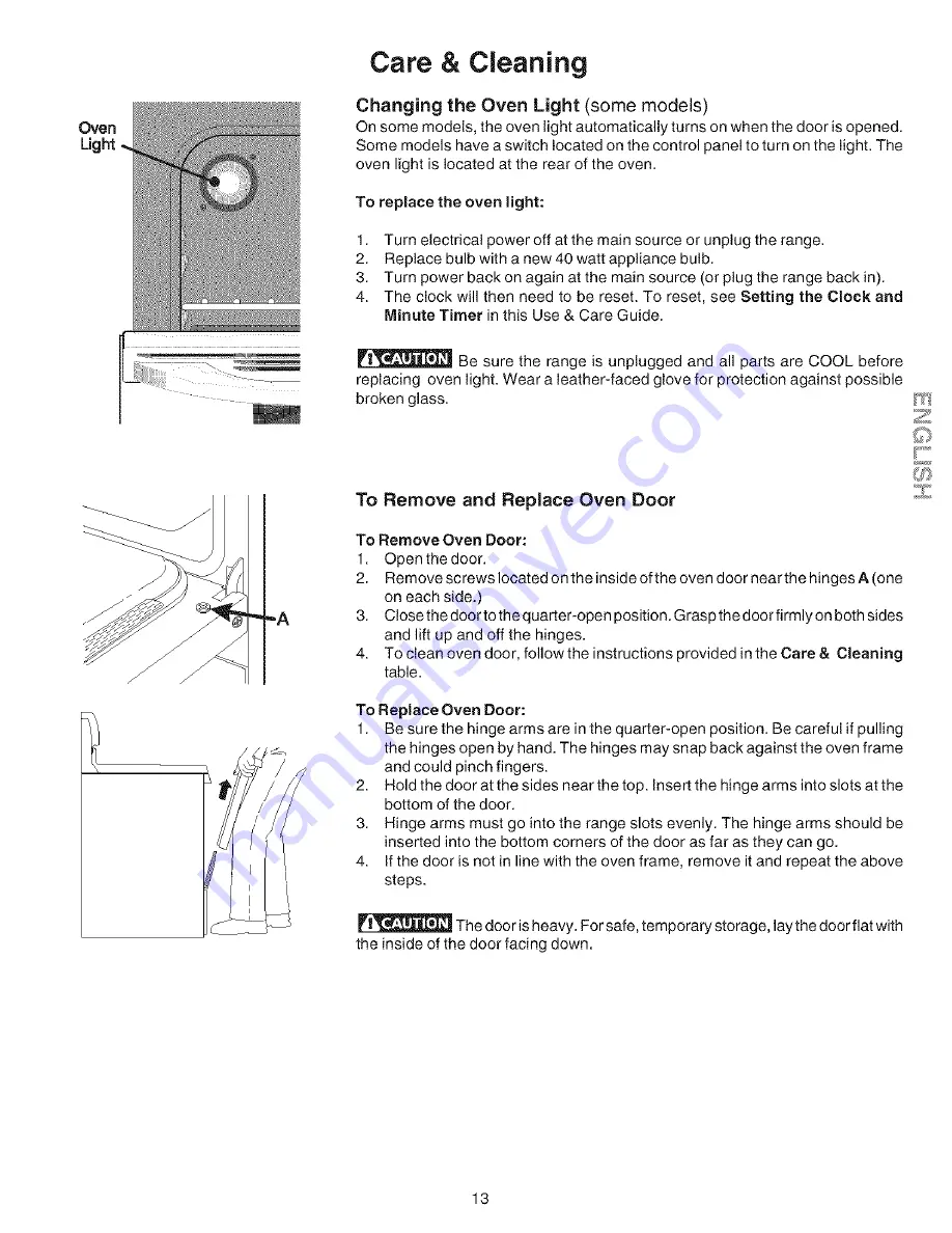 Kenmore 790.71002 Use And Care Manual Download Page 13