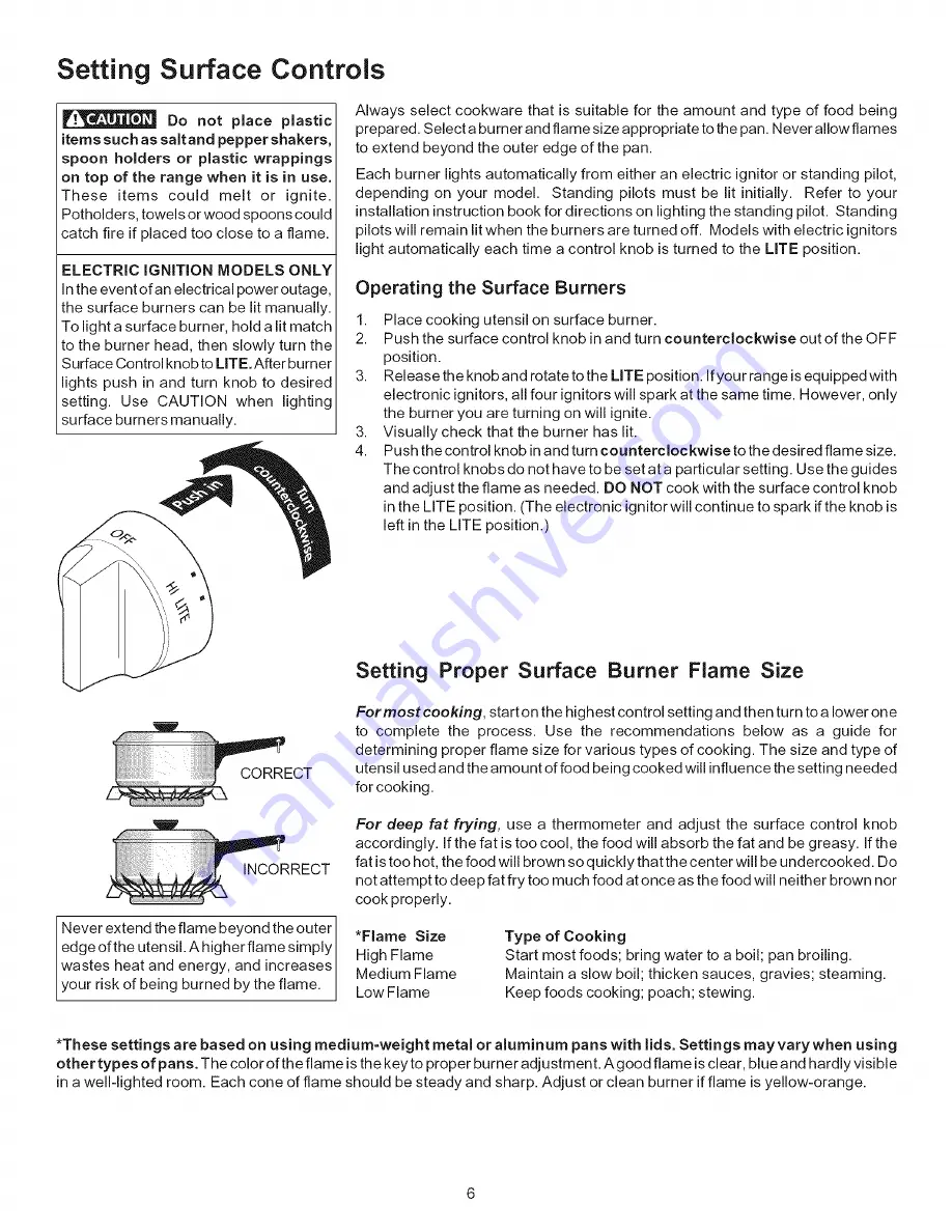 Kenmore 790.7115 Series Use & Care Manual Download Page 6