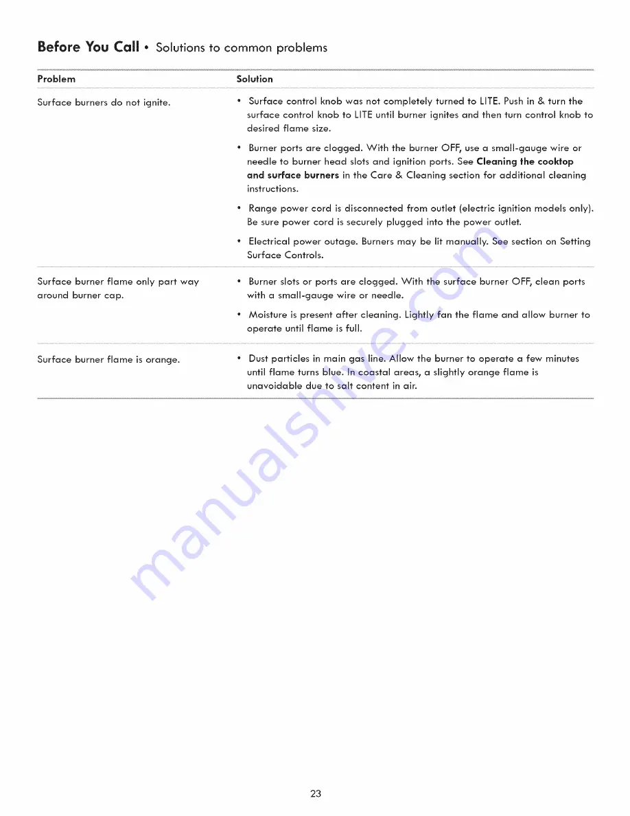 Kenmore 790.7230 Use & Care Manual Download Page 23