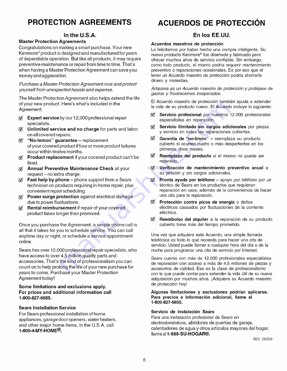 Kenmore 790.7755 Use & Care Manual Download Page 6