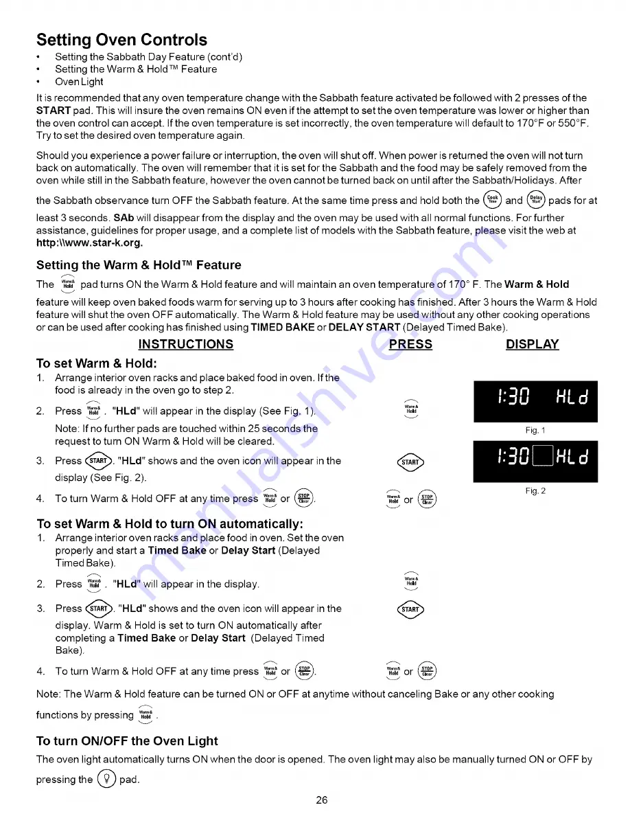 Kenmore 790.7887 Series Use & Care Manual Download Page 26