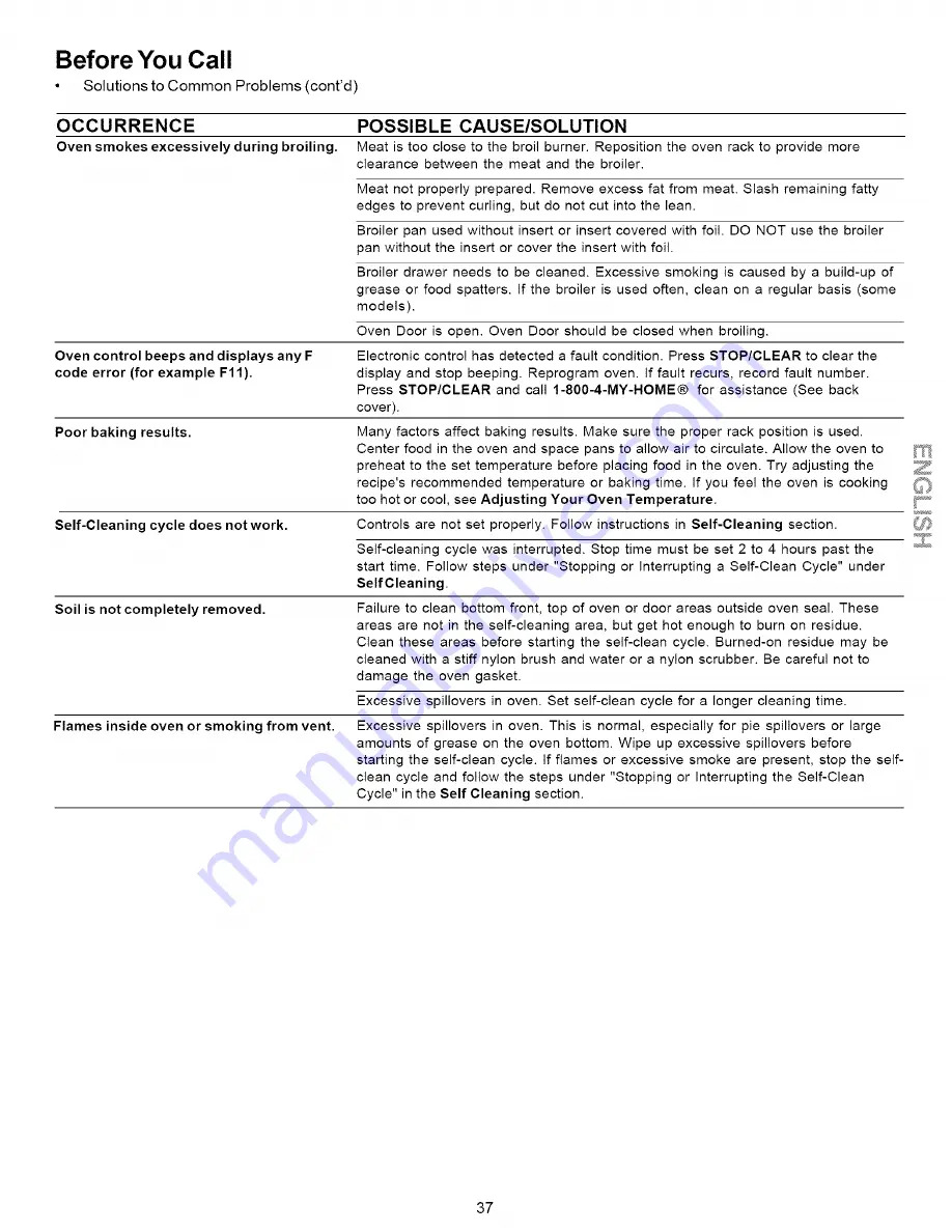 Kenmore 790.7887 Series Use & Care Manual Download Page 37