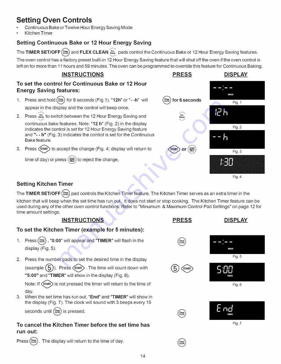 Kenmore 790.7888 Series Use & Care Manual Download Page 14