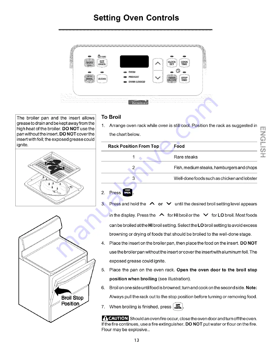 Kenmore 790.92410 Use & Care Manual Download Page 13