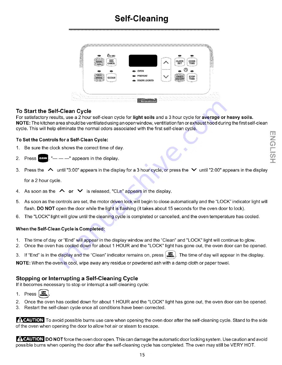 Kenmore 790.92410 Скачать руководство пользователя страница 15