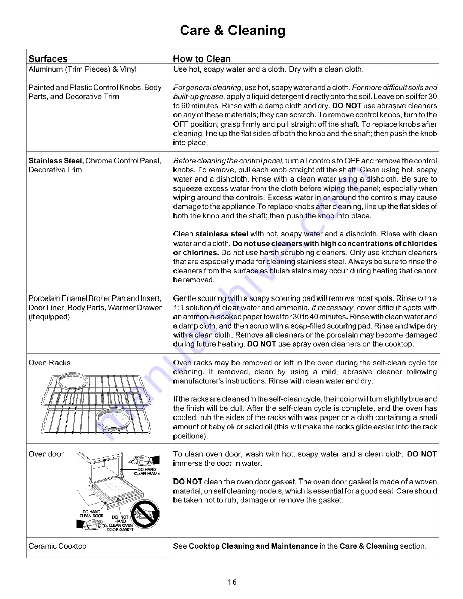 Kenmore 790.92410 Use & Care Manual Download Page 16