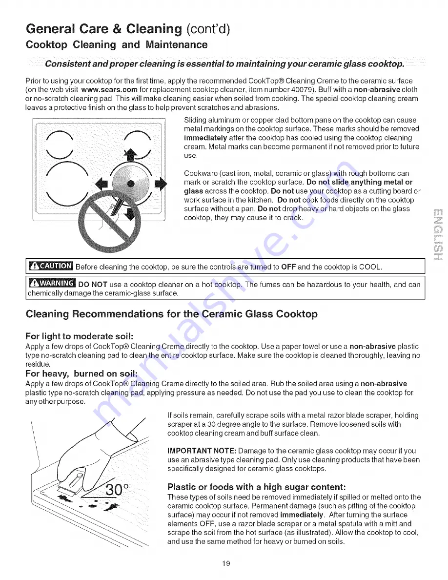 Kenmore 790.96 Use & Care Manual Download Page 19