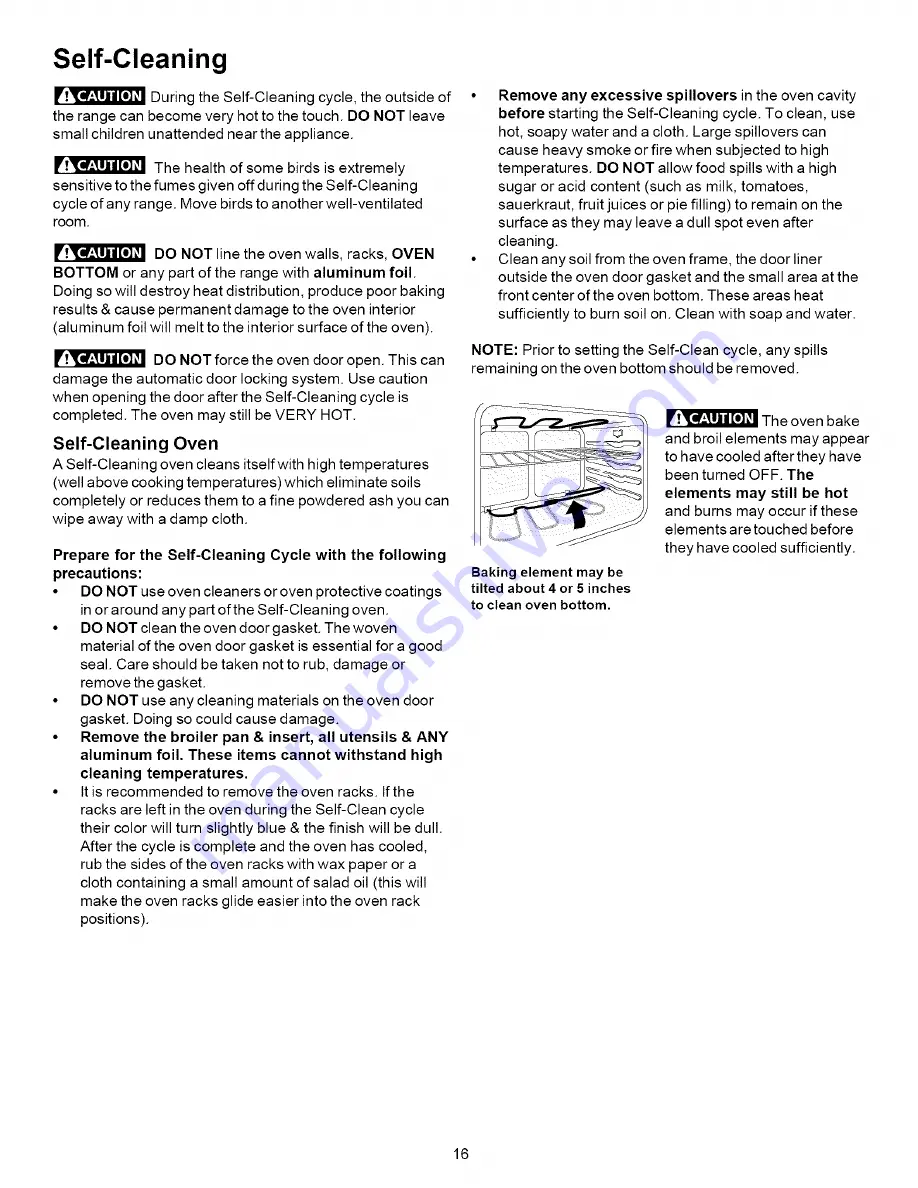 Kenmore 790.9660 Series Use & Care Manual Download Page 16