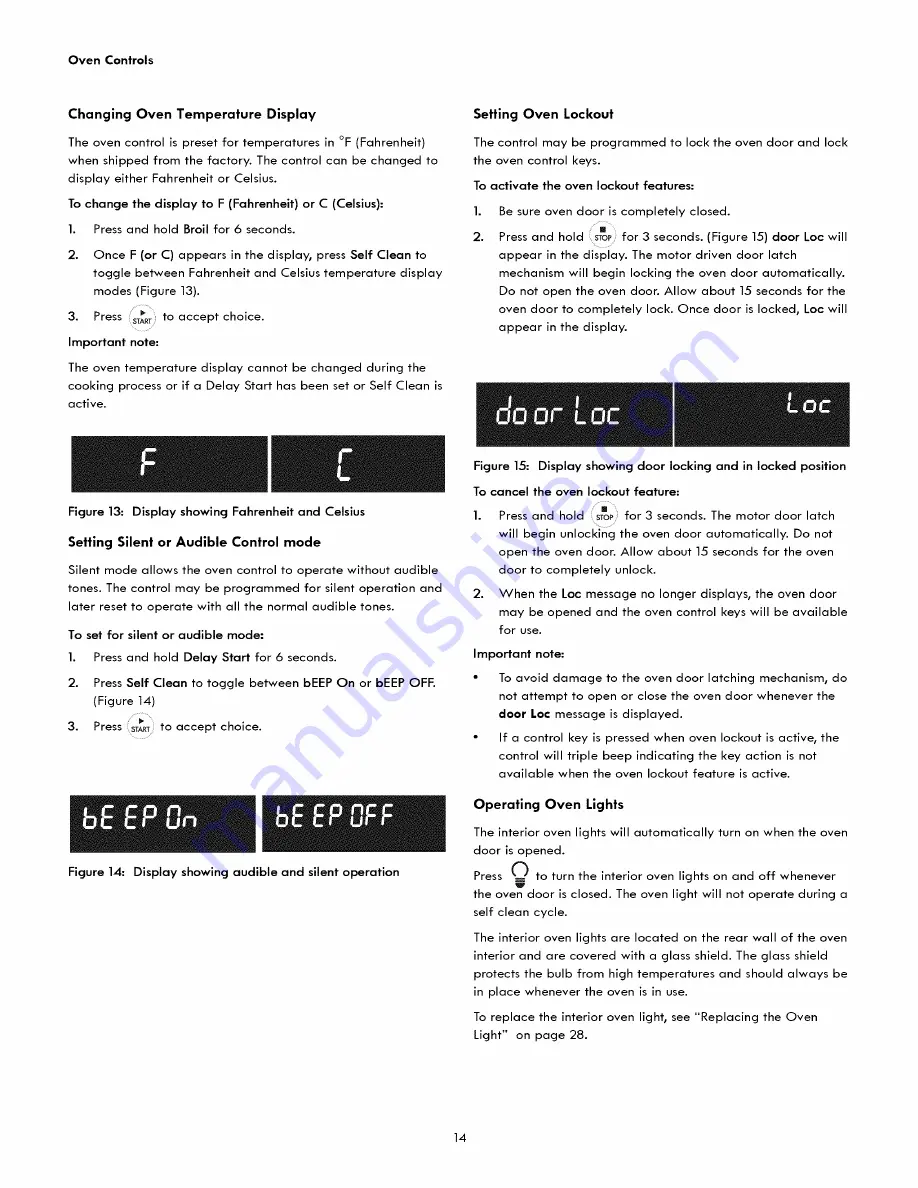 Kenmore 79032613310 Use & Care Manual Download Page 14