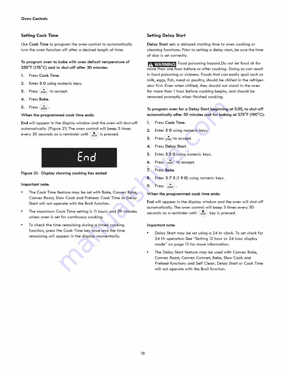 Kenmore 79032613310 Use & Care Manual Download Page 18