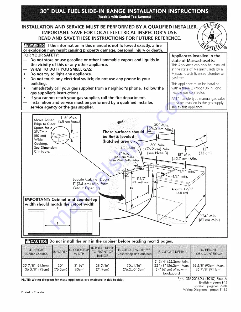 Kenmore 79041093100 Installation Instructions Manual Download Page 1