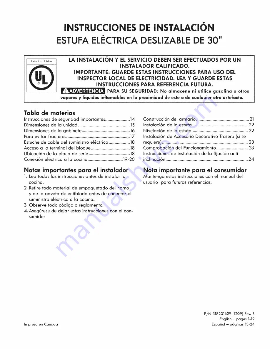 Kenmore 79041112200 Installation Instructions Manual Download Page 13