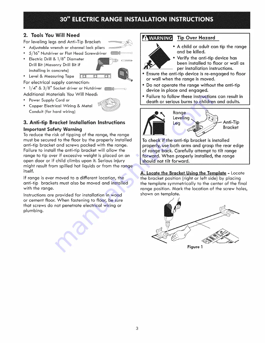 Kenmore 79041313410 Installation Instructions Manual Download Page 3