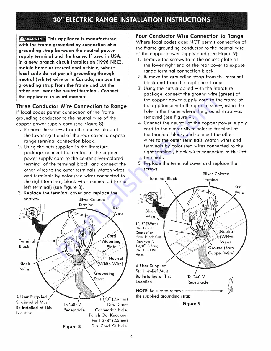 Kenmore 79041313410 Installation Instructions Manual Download Page 6