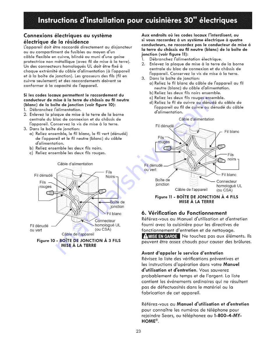 Kenmore 79041313410 Installation Instructions Manual Download Page 23