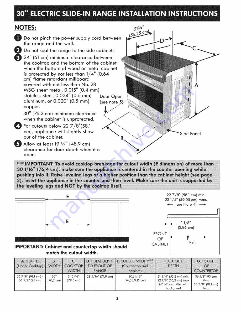 Kenmore 79046762905 Скачать руководство пользователя страница 2