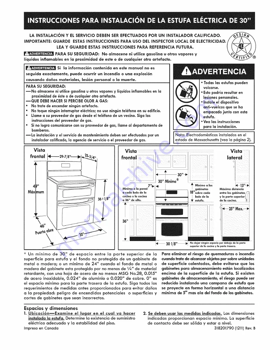 Kenmore 79078013002 Installation Instructions Manual Download Page 11