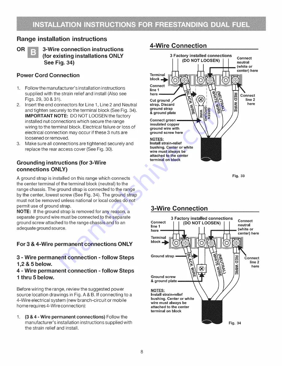 Kenmore 79078502010 Installation Instructions Manual Download Page 8