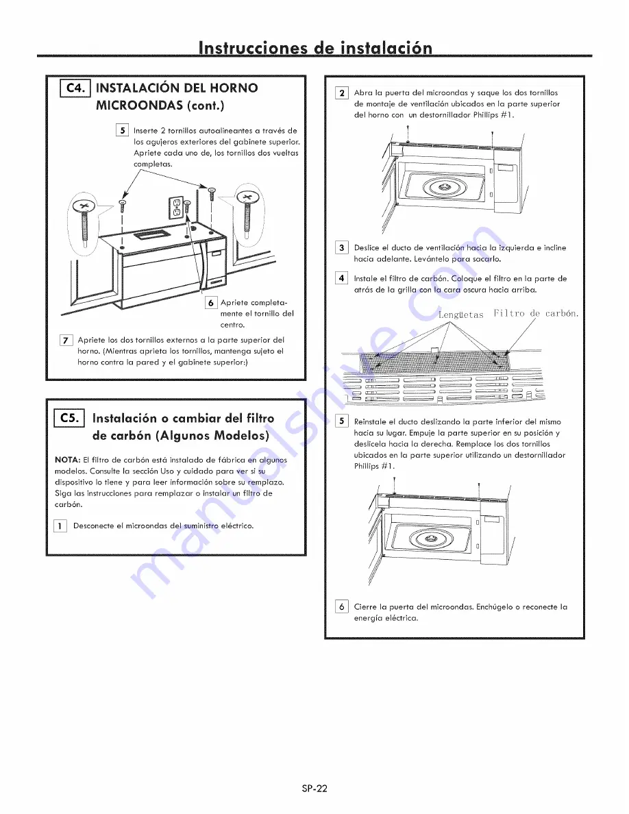 Kenmore 79080372310 Installation Instructions Manual Download Page 46