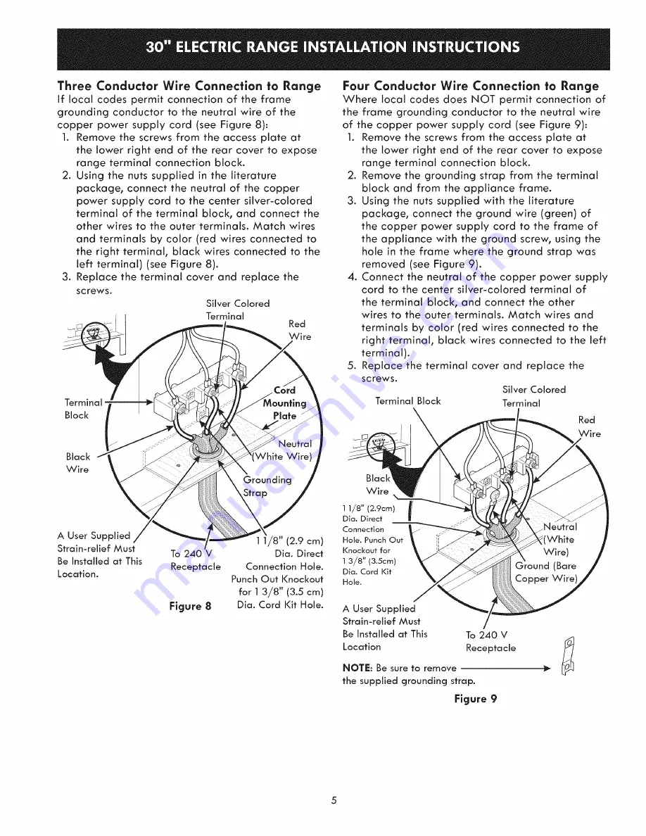 Kenmore 79098052003 Installation Instructions Manual Download Page 5