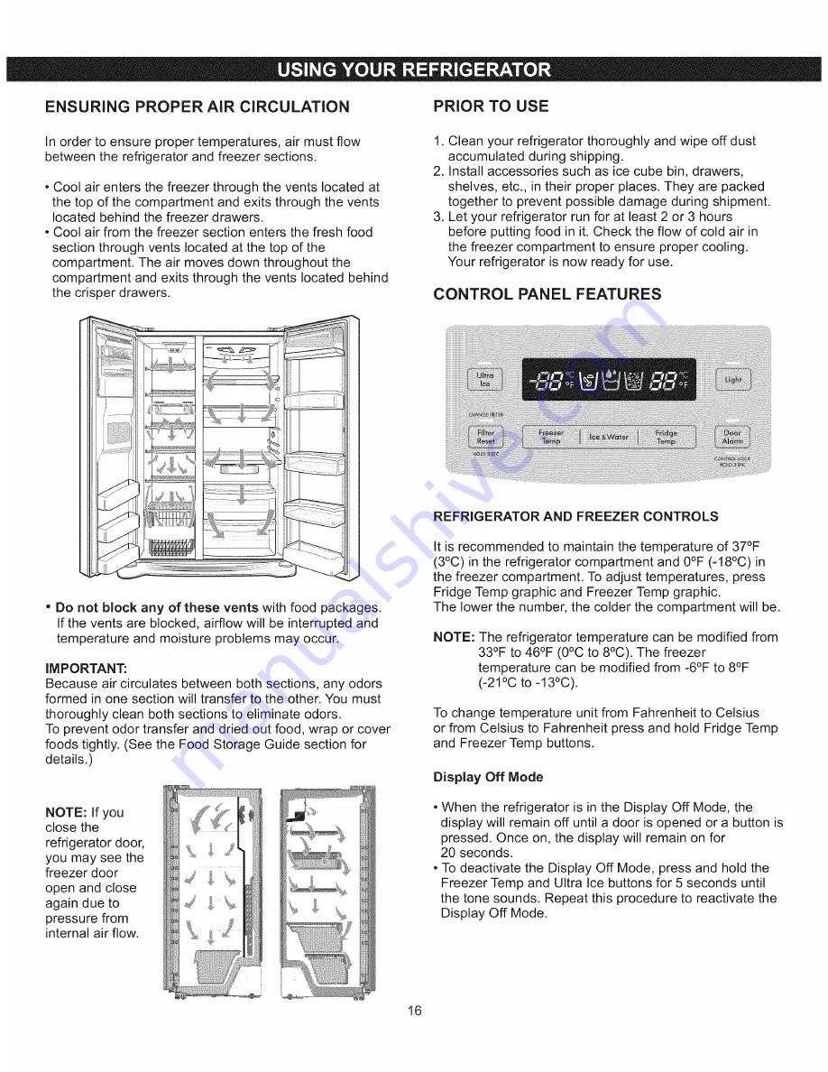 Kenmore 795.5103 Series Скачать руководство пользователя страница 16