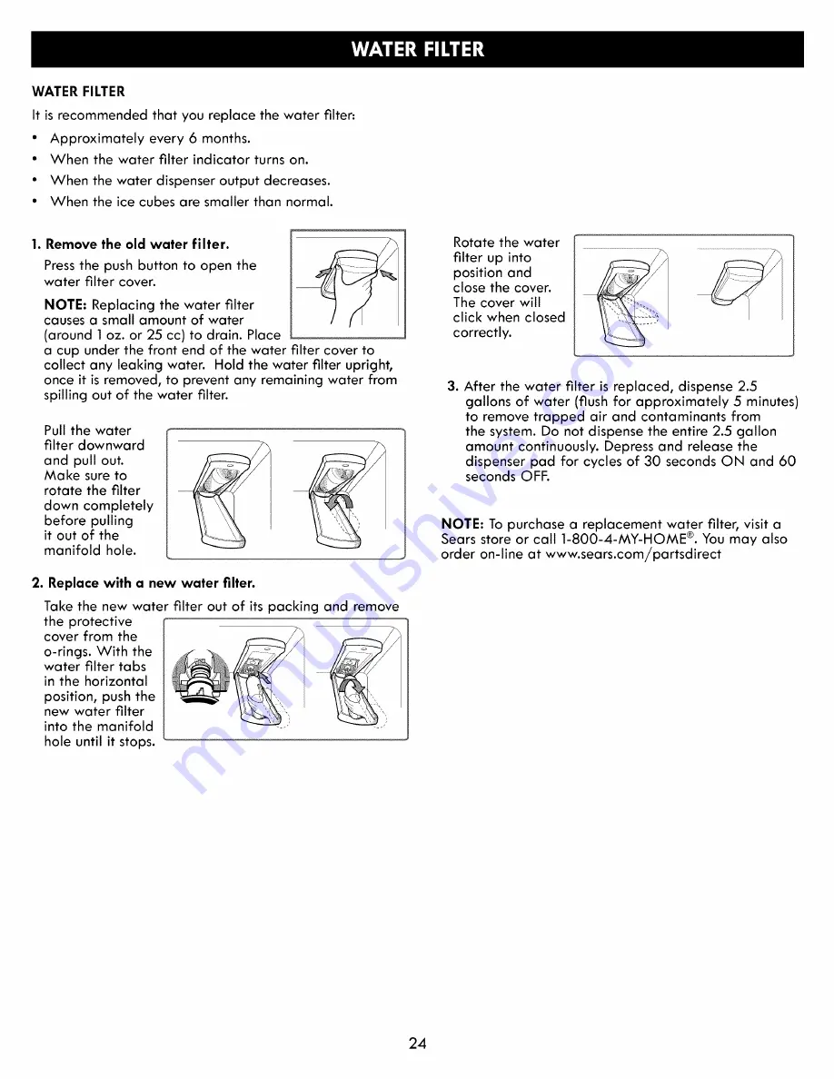 Kenmore 795.51812410 Use & Care Manual Download Page 24