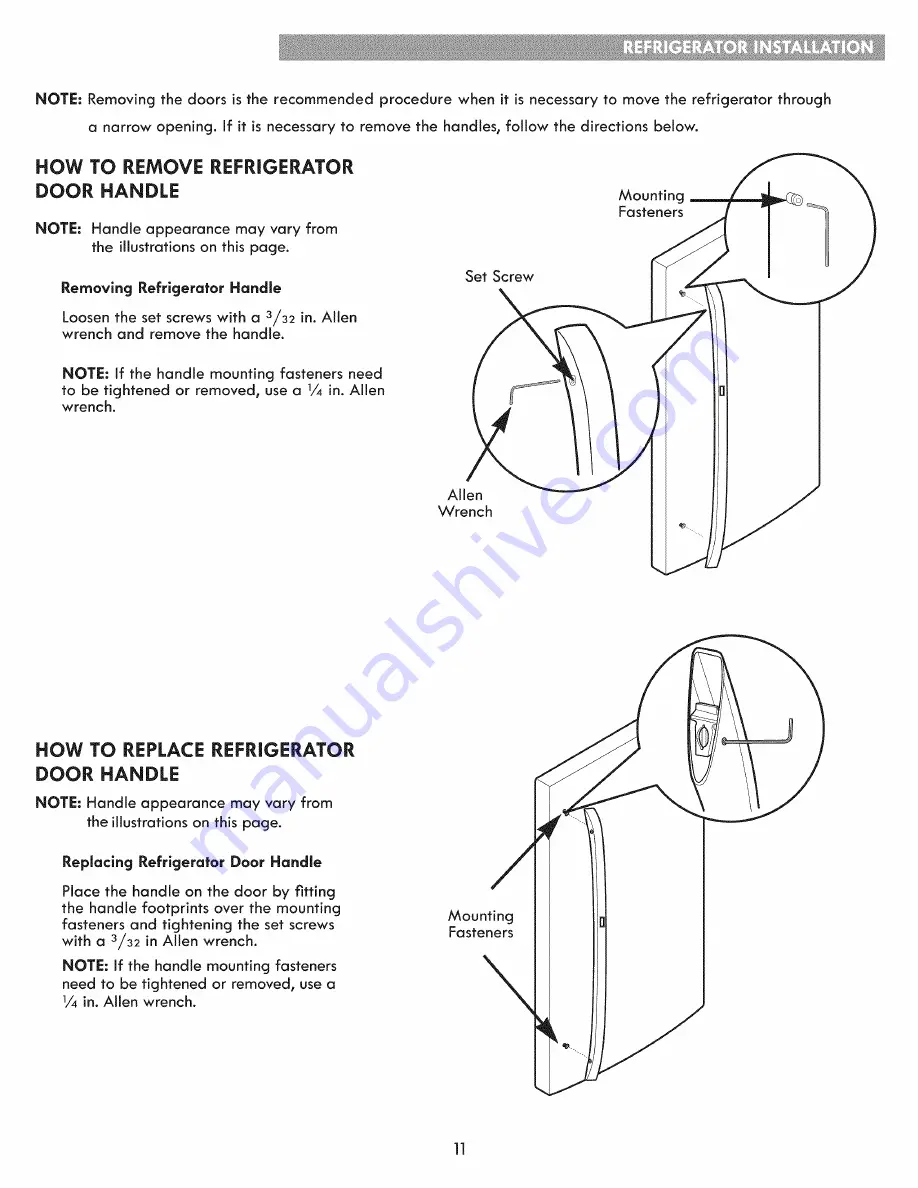 Kenmore 795.70332410 Use & Care Gude Download Page 11