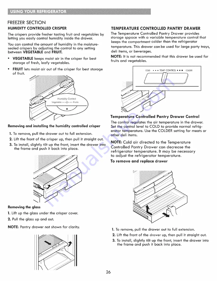 Kenmore 795.70332410 Use & Care Gude Download Page 26