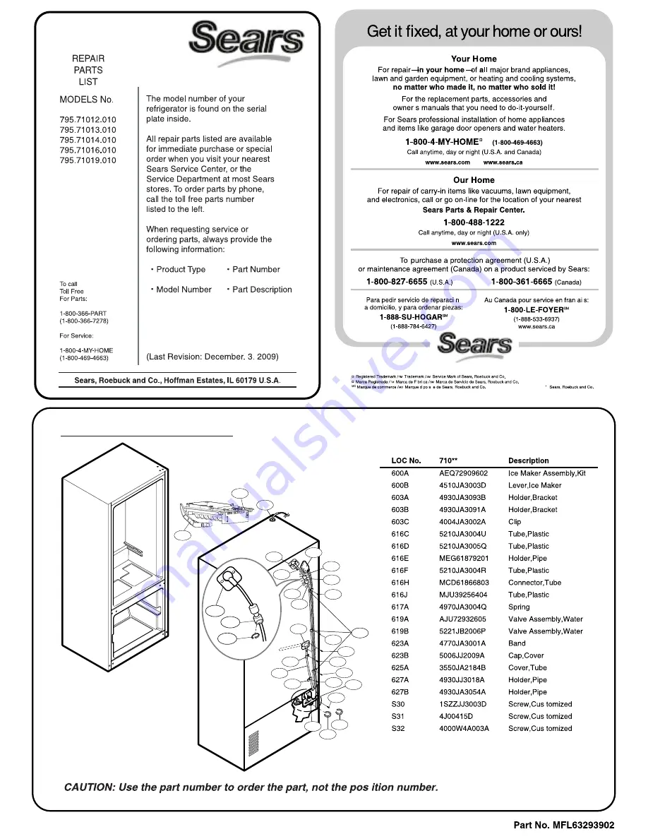 Kenmore 795.71012.010 Скачать руководство пользователя страница 38