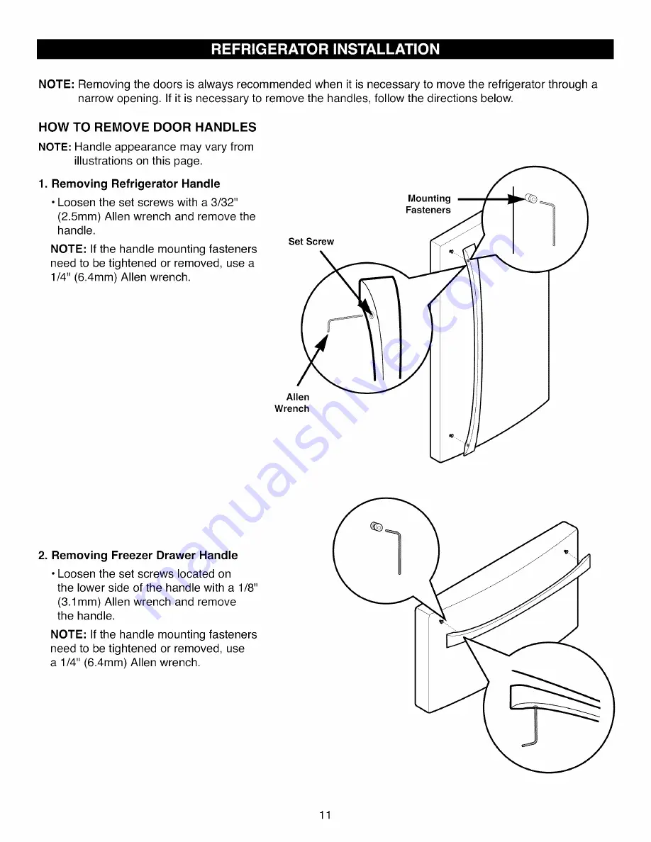 Kenmore 795.71053014 Use & Care Manual Download Page 11