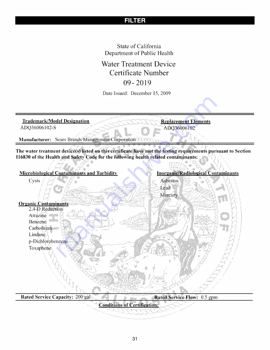 Kenmore 795.71053014 Use & Care Manual Download Page 31