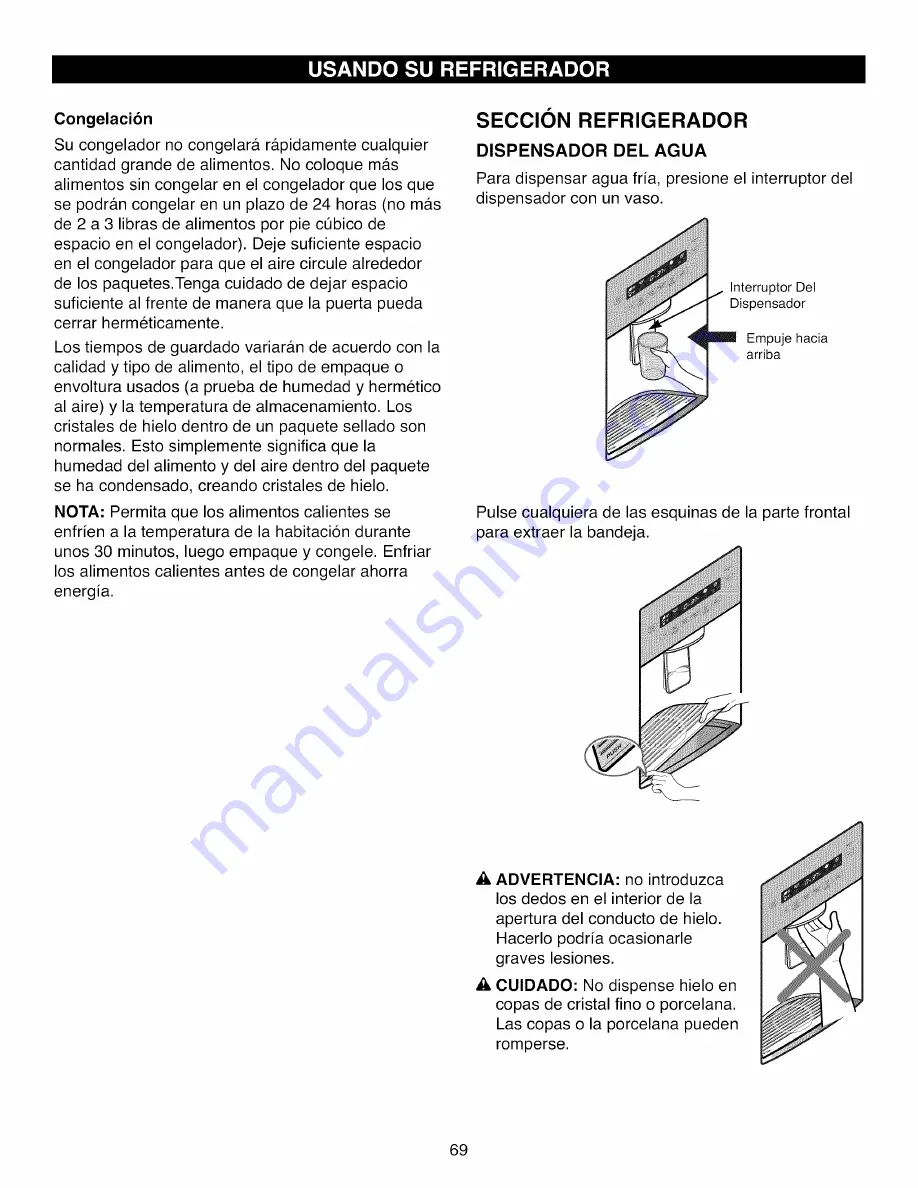 Kenmore 795.71053014 Use & Care Manual Download Page 69