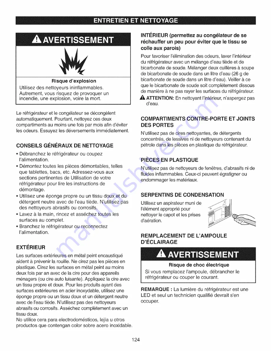 Kenmore 795.71053014 Use & Care Manual Download Page 124