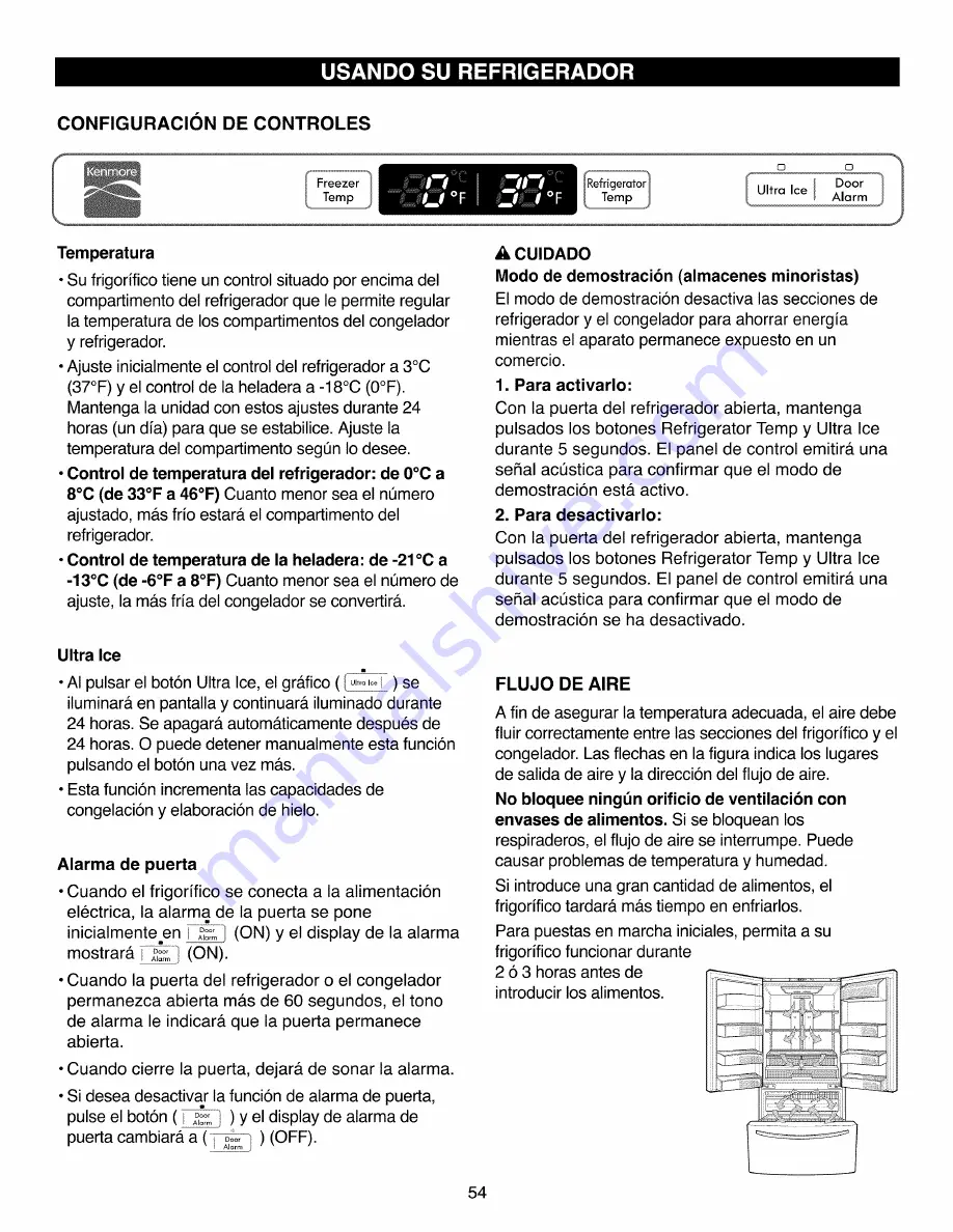 Kenmore 795.7160 Series Скачать руководство пользователя страница 54