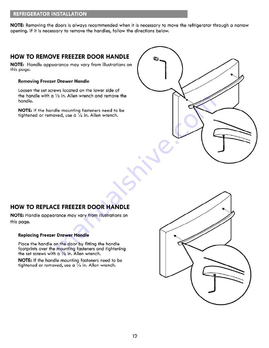 Kenmore 795.7203 Series Use & Care Manual Download Page 12