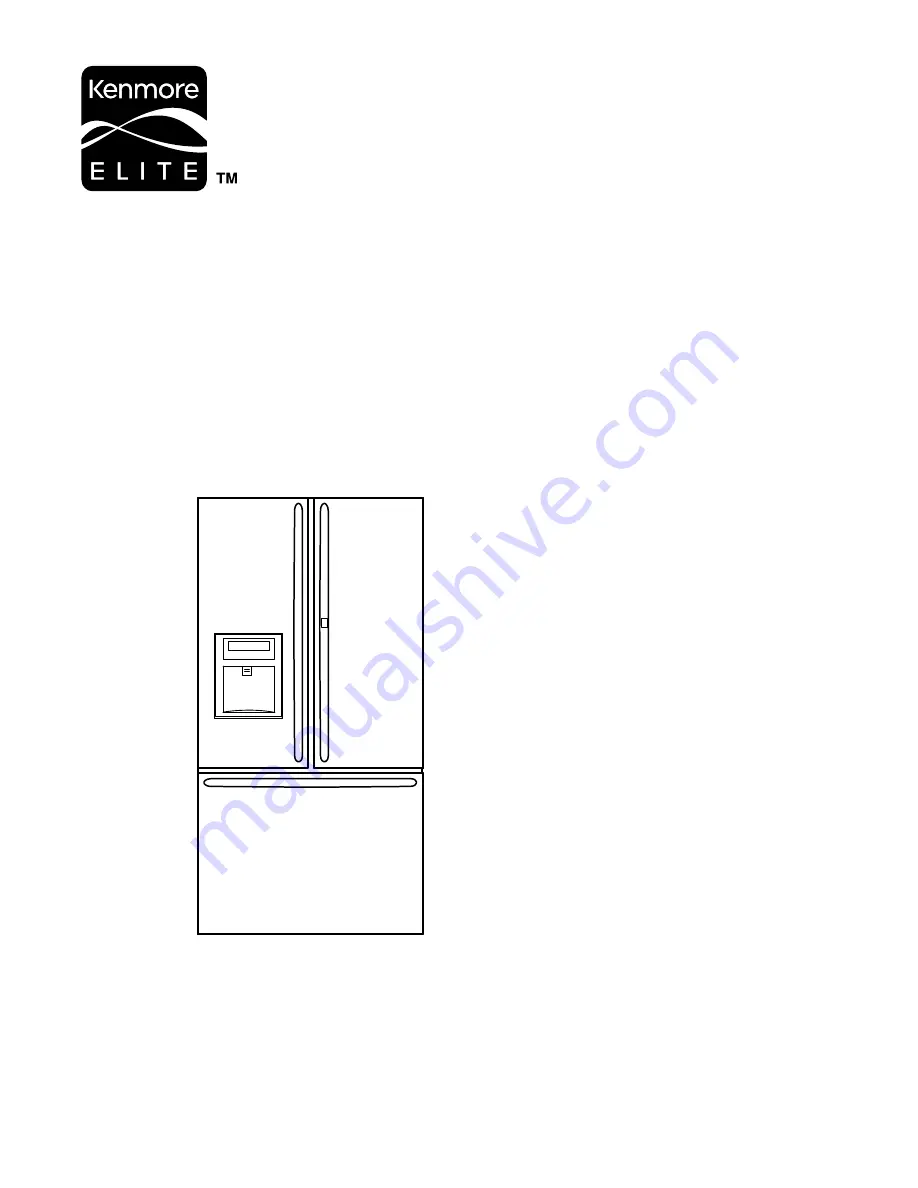 Kenmore 795. 72062.21 series Service Manual Download Page 1