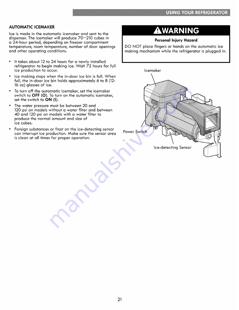 Kenmore 795.7235 Use & Care Manual Download Page 21