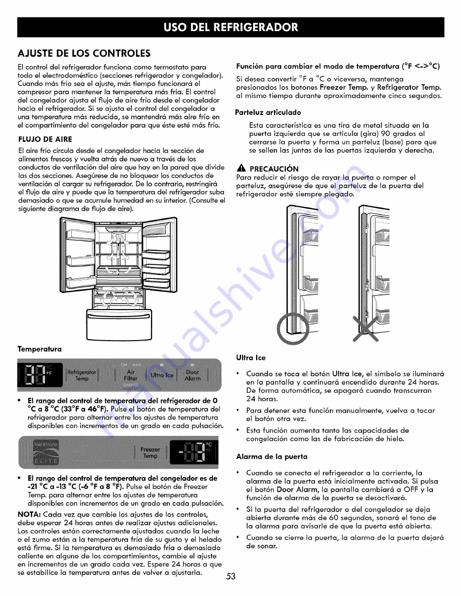 Kenmore 795.7303 Series Use & Care Manual Download Page 53