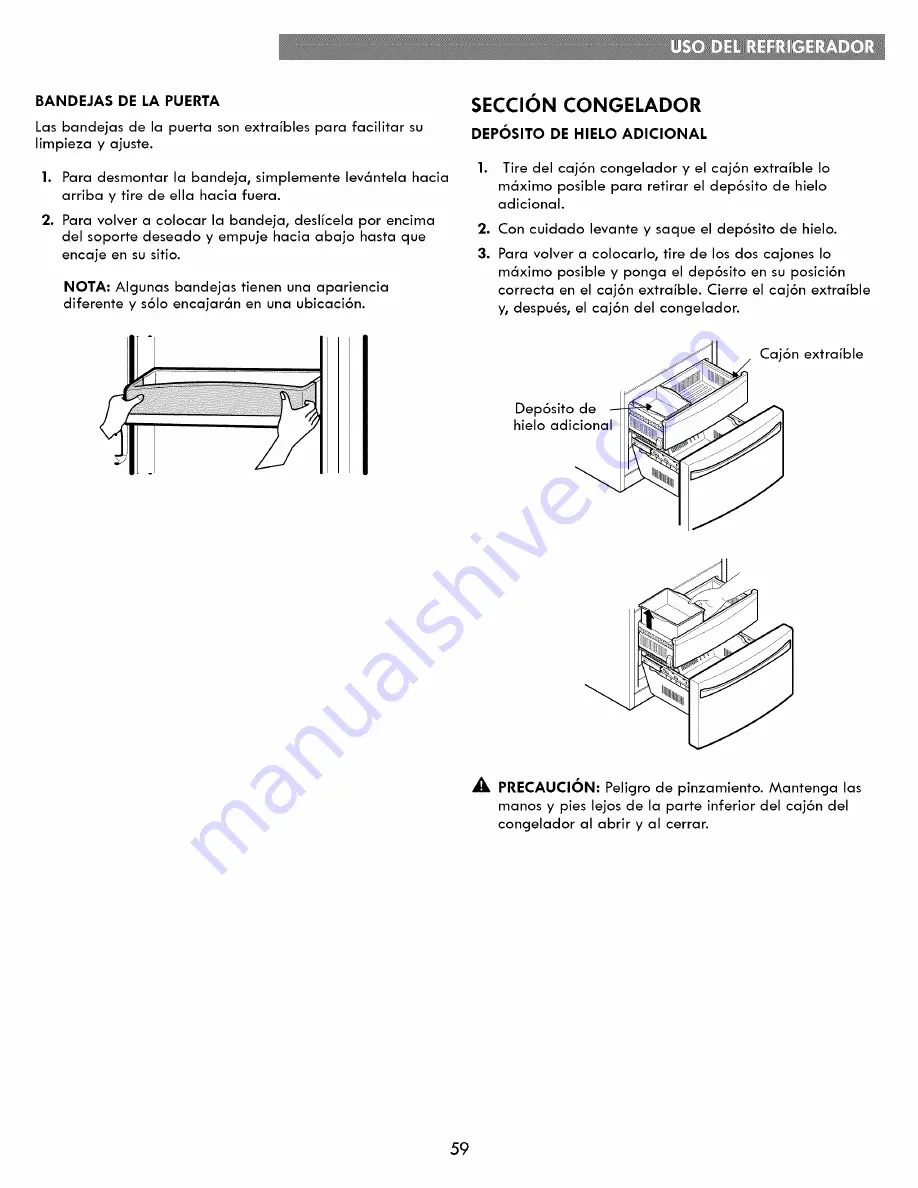 Kenmore 795.7303 Series Use & Care Manual Download Page 59