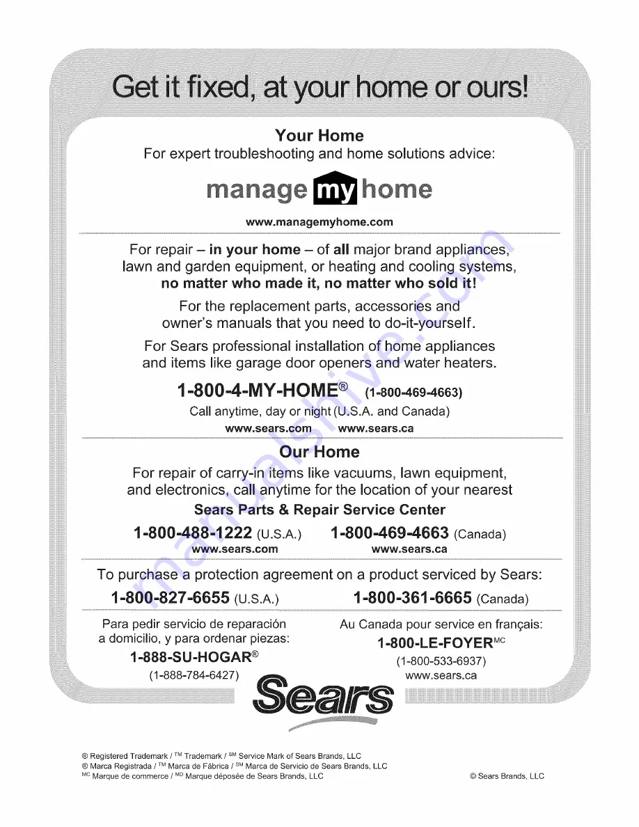 Kenmore 795.7973 Series Use And Care Manual Download Page 36