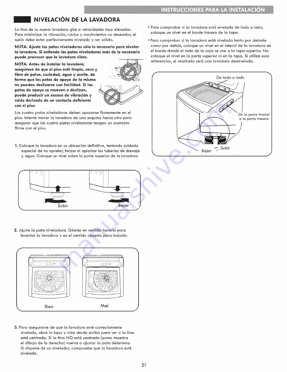 Kenmore 796.2947 Series Use & Care Manual Download Page 51