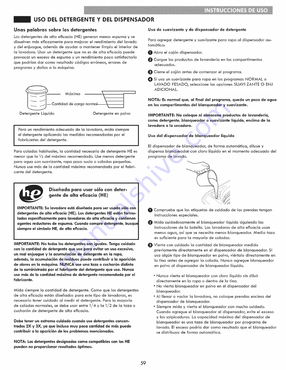 Kenmore 796.2947 Series Скачать руководство пользователя страница 59