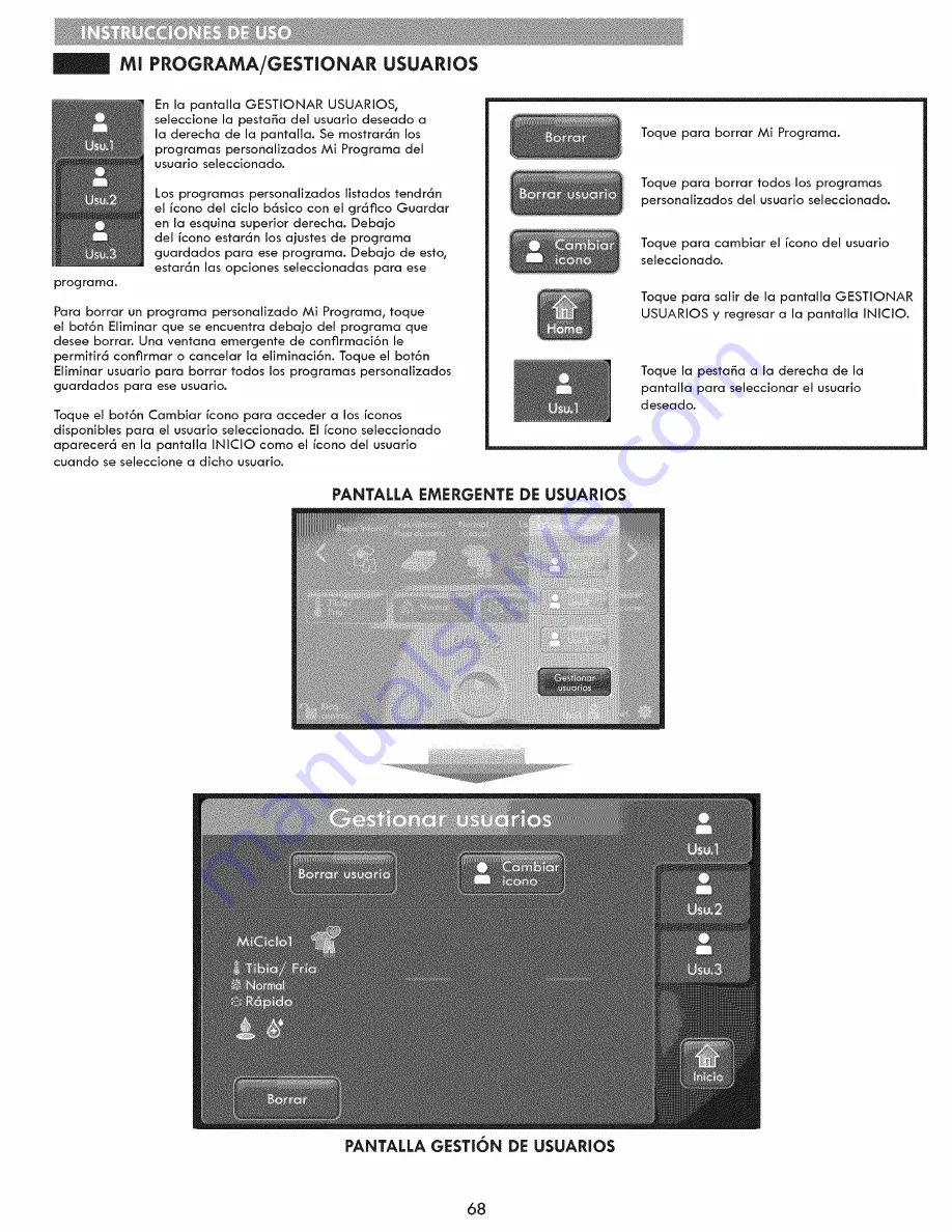 Kenmore 796.2947 Series Use & Care Manual Download Page 68